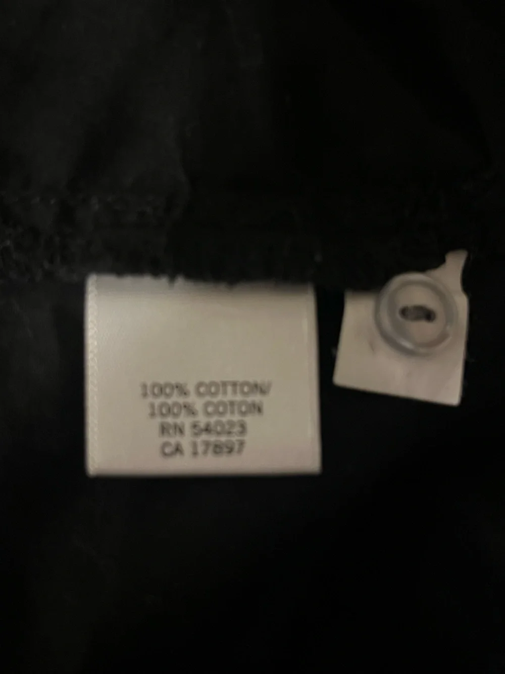 Banana Republic Black Short Sleeve 100% Cotton Smocked Henley Top, size M